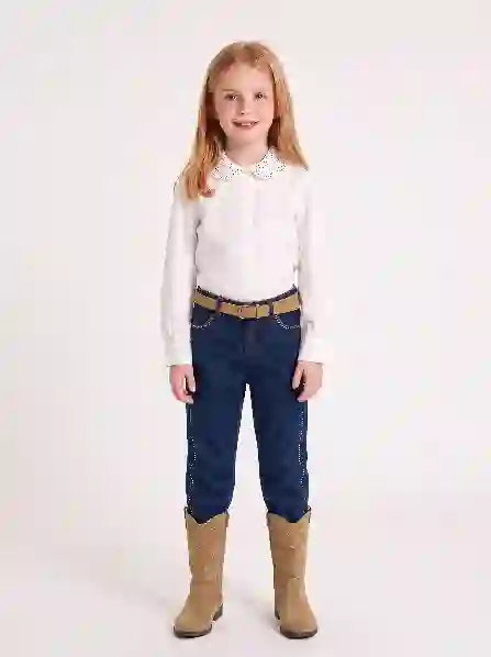 Resim Yakası Taşlı Gömlek 19902