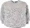 Resim Peluş Sweatshirt 17090