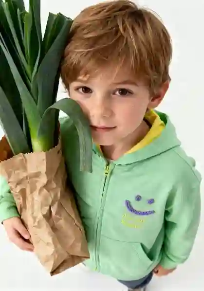 Resim Nakışlı Kapüşonlu Sweatshirt 40024