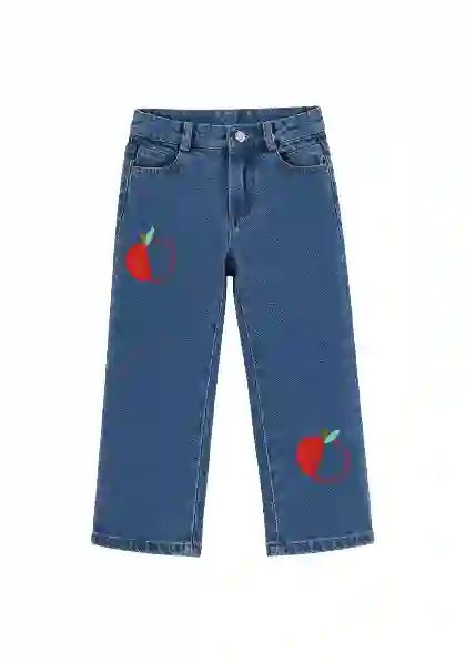 Resim Nakışlı Kot Pantolon 16907