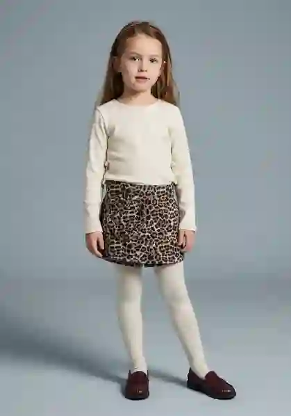 Resim Leopar Şort Etek 19058