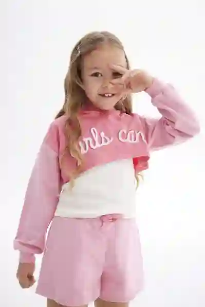 Resim Crop Sweatshirt 17366