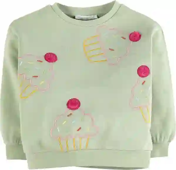 Resim Nakışlı Sweatshirt 16883