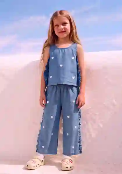 Resim Fırfırlı Kot Pantolon 19203