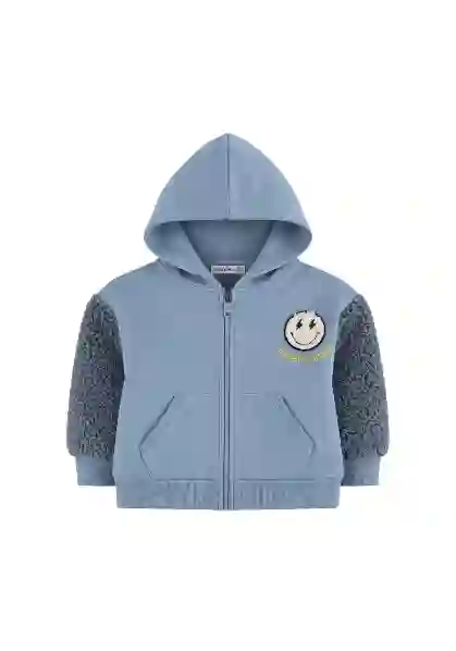 Resim Nakışlı Fermuarlı Sweatshirt 17027