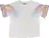 Resim Kolu Fırfırlı T-shirt 19261