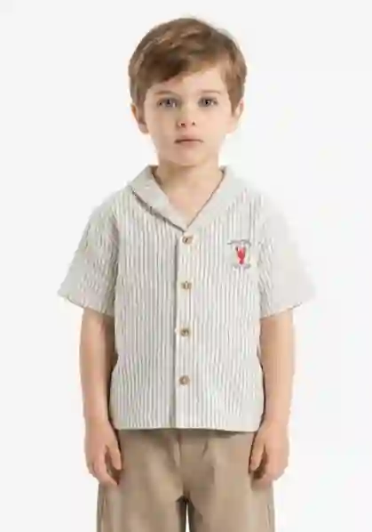 Resim Çizgili Gömlek 19406