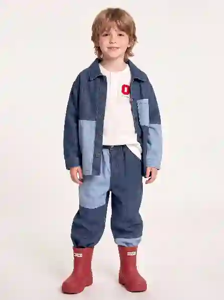 Resim Colorblock Pantolon 19780