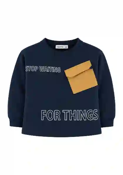 Resim Yazı Baskılı Sweatshirt 15975