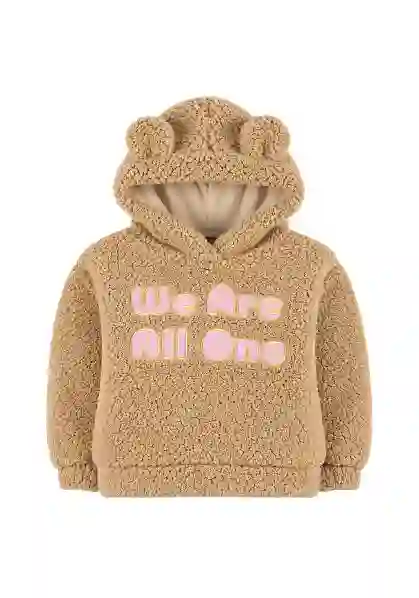 Resim Nakışlı Peluş Sweatshirt 16915