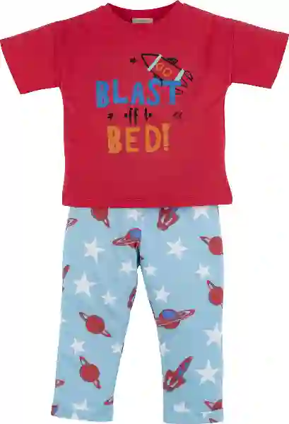 Resim Uzay Baskılı Pijama Takım 16619