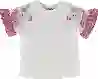 Resim Kolu Fırfırlı T-shirt 19260